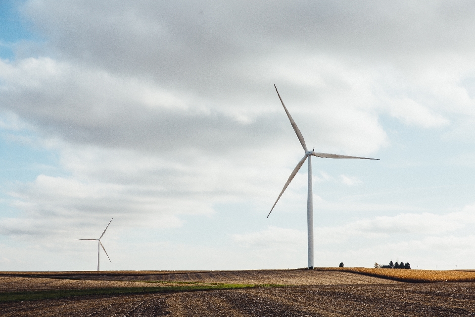 Cloud field prairie windmill