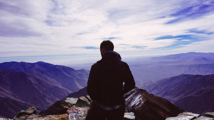 Man wilderness walking person Photo