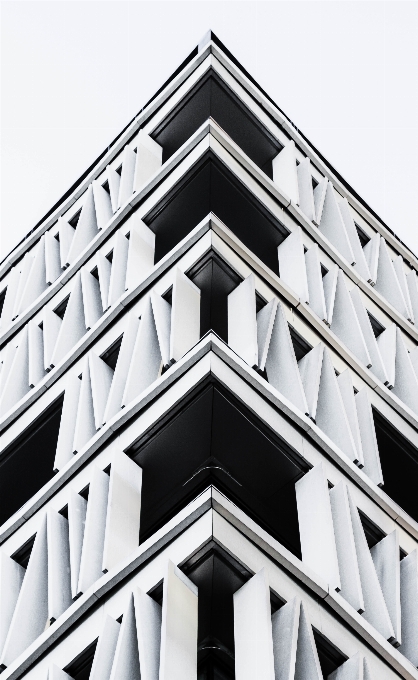 Black and white architecture structure building