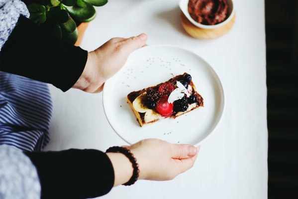 Hand berry dish meal Photo