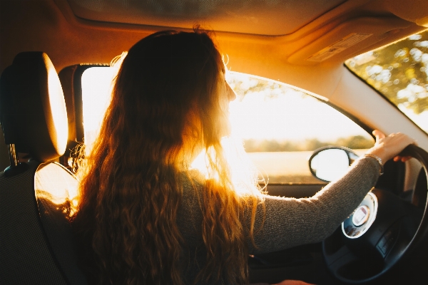 Person light woman driving Photo