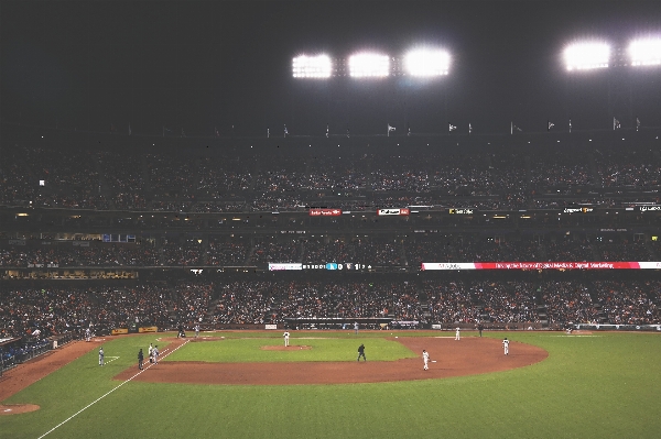 Foto Struktur baseball olahraga permainan