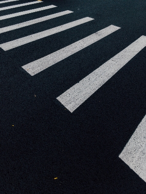 Black and white street floor Photo