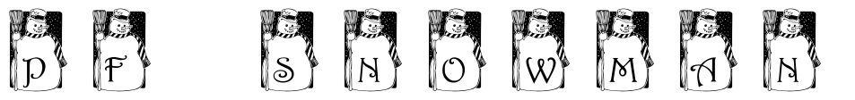 PF SNOWMAN Font