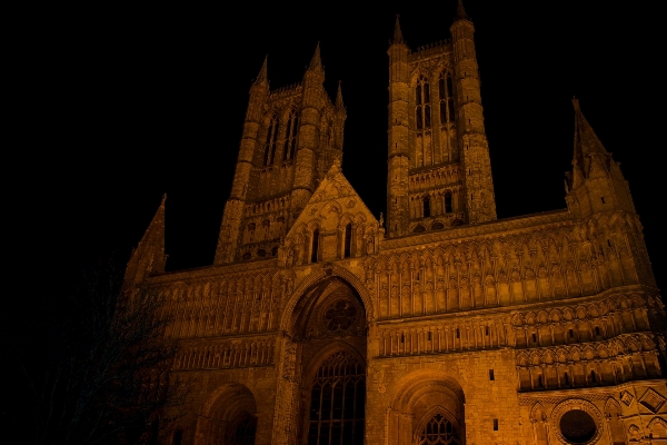 Gece bina kilise katedral Fotoğraf