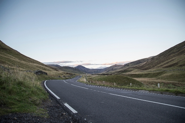 Grass mountain road hill Photo