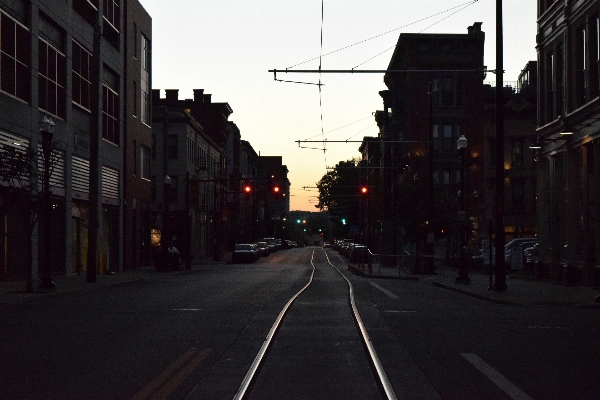 Foto Acompanhar estrada rua noite