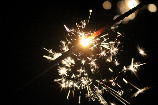 Light night flower sparkler Photo