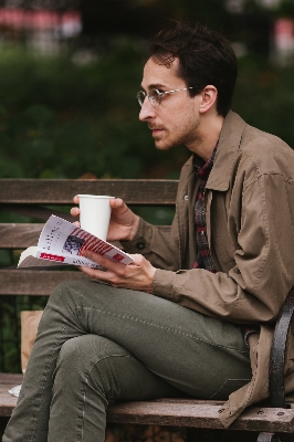 Man person reading male Photo