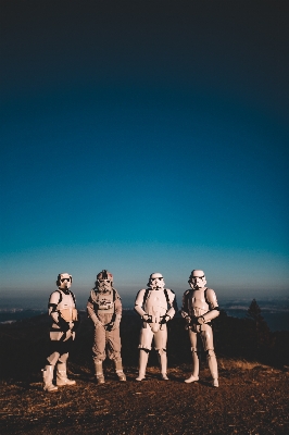 Group people portrait stormtrooper Photo