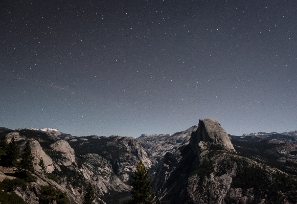 Mountain snow sky night Photo