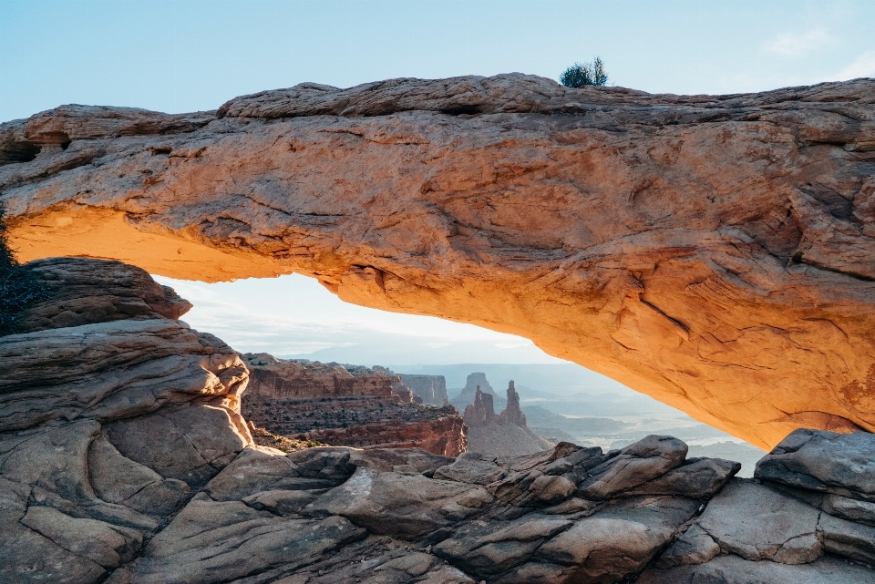 Landscape rock wilderness hole