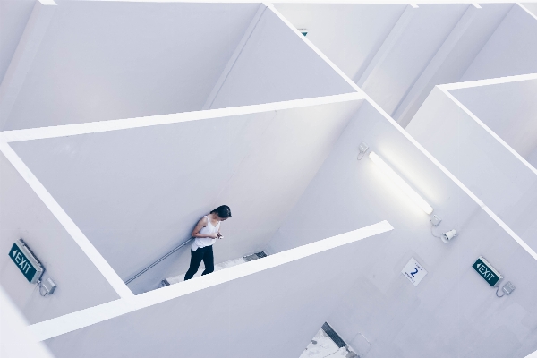 Person woman female ceiling Photo