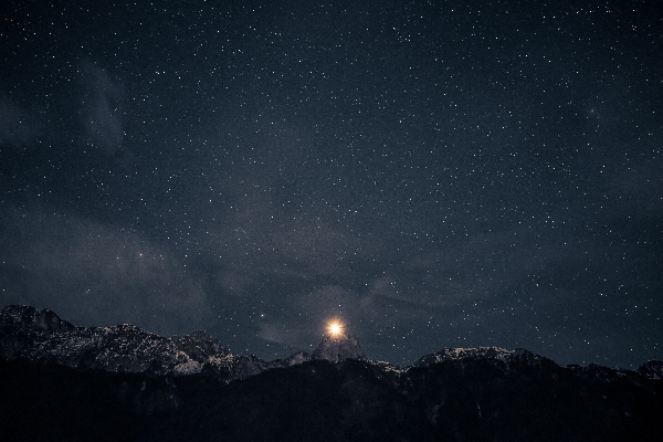 Light cloud sky night Photo