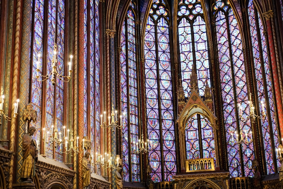 Window glass cathedral chapel