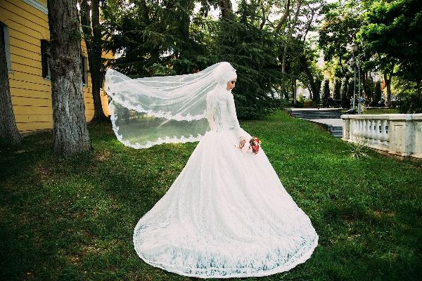 Woman flower clothing wedding Photo