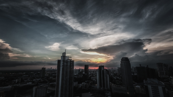 Horizon cloud sky sunset Photo