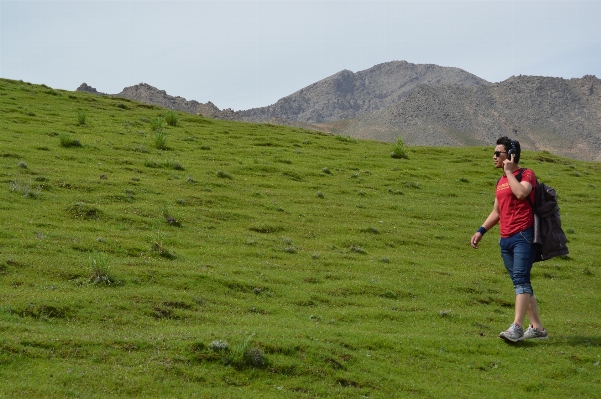 Grass wilderness walking mountain Photo