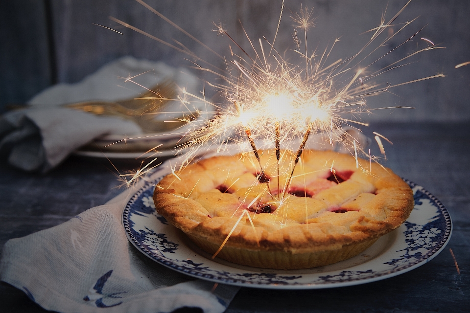 Sparkler dish food produce