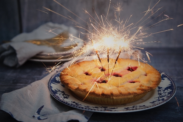 Sparkler dish food produce Photo