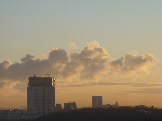 Horizon winter cloud sky Photo