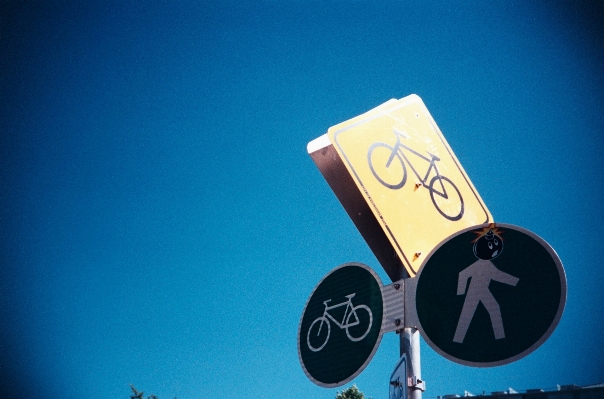 Photo Ciel signe bleu signalisation