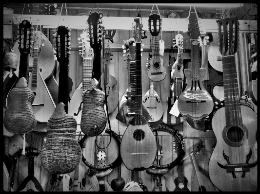 Music black and white wood Photo