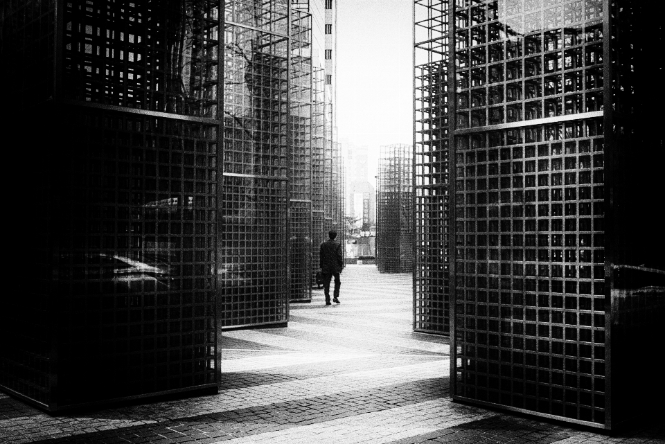 Licht schwarz und weiß
 die architektur straße