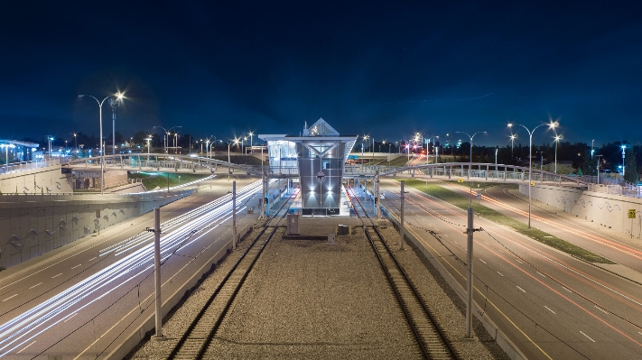 Pedestrian glowing structure sky Photo