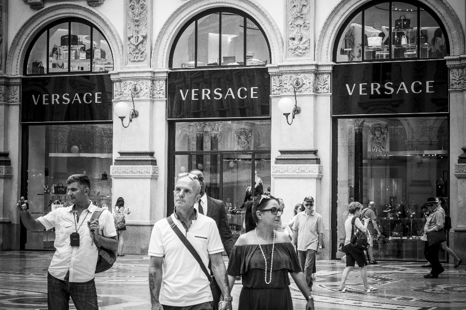 Bianco e nero
 persone strada urbano