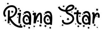 Riana Star Font