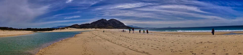 Plage paysage côte sable