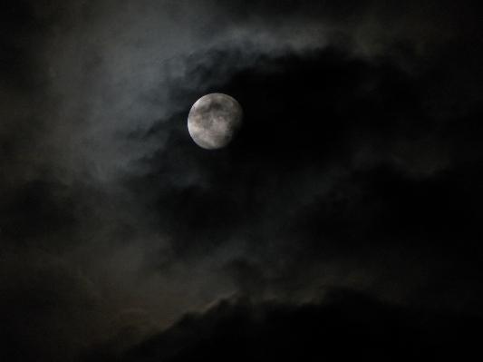 Foto Awan hitam dan putih
 langit suasana