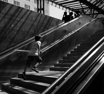 黒と白
 鉄道 白 街 写真