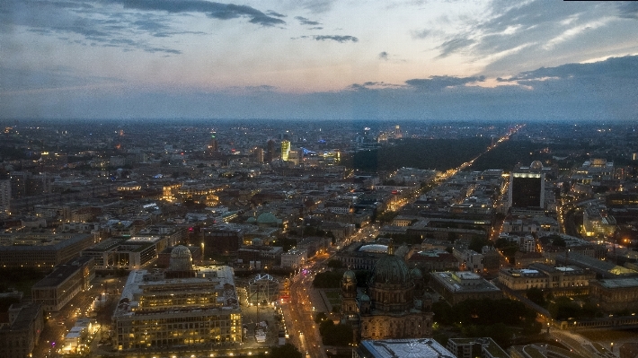 Horizon skyline night city Photo