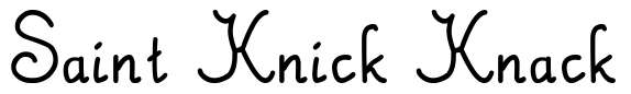 Saint Knick Knack Font