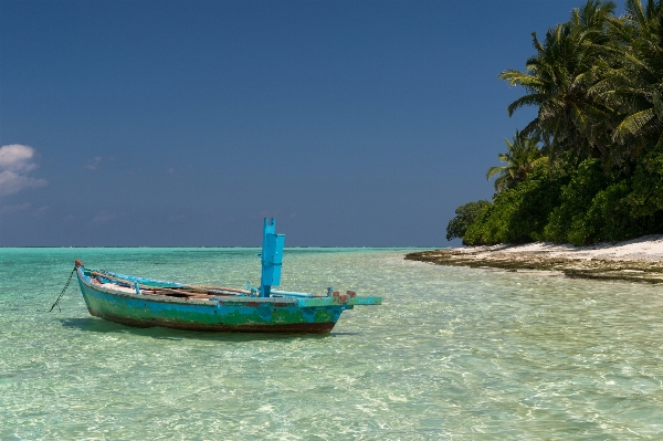 Beach landscape sea boat Photo