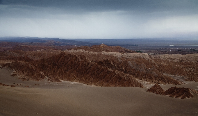 Foto Paisaje mar arena desierto
