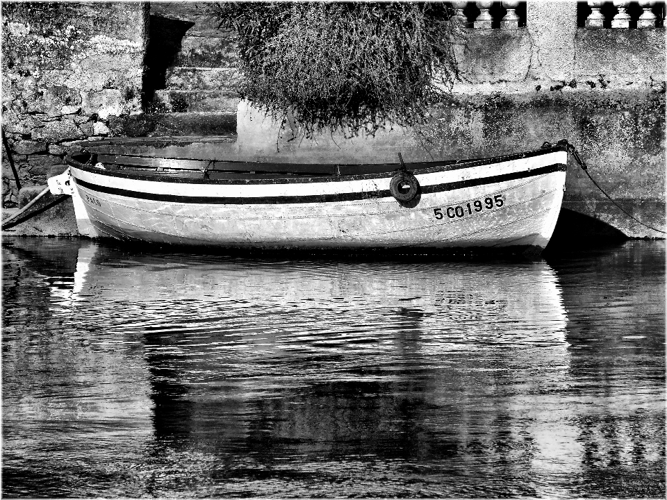 Acqua bianco e nero
 barca fotografia