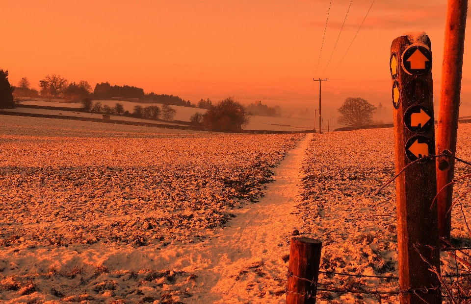 Horizont schnee kalt sonne