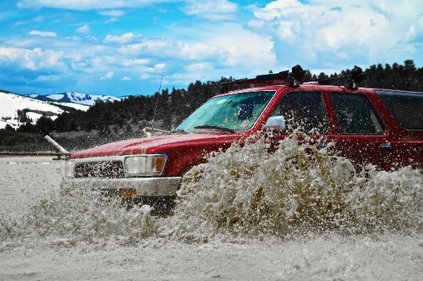 Snow road car truck Photo