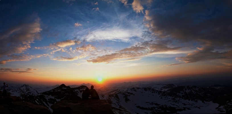 Nature horizon silhouette mountain Photo