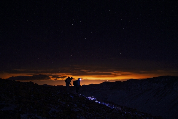 Horizon silhouette mountain cold Photo