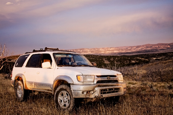 Sunset road car truck Photo