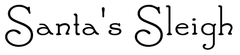 Santa's Sleigh Font