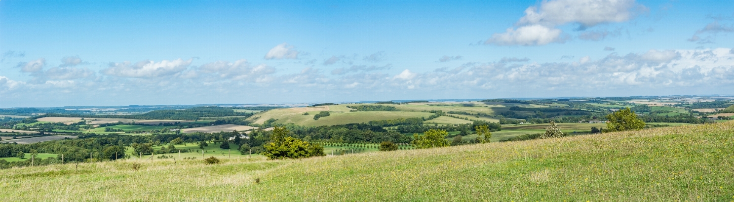 Landscape horizon mountain field Photo