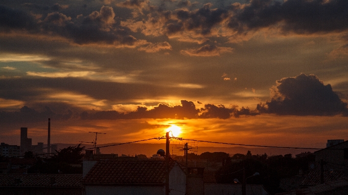 Horizon cloud sky sun Photo