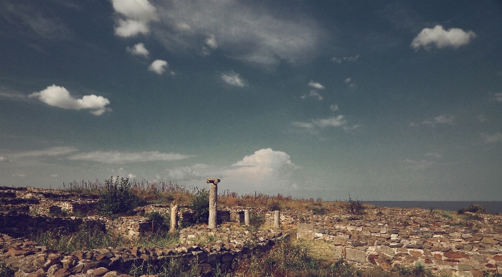 Landscape sea horizon cloud Photo