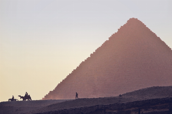 Sunset monument evening pyramid Photo