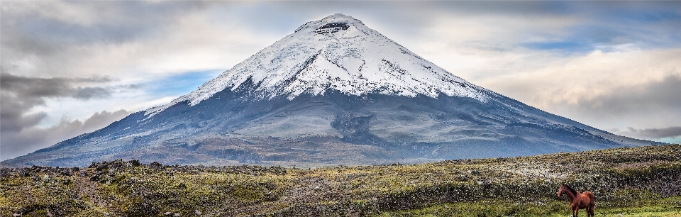 Wilderness mountain range volcano